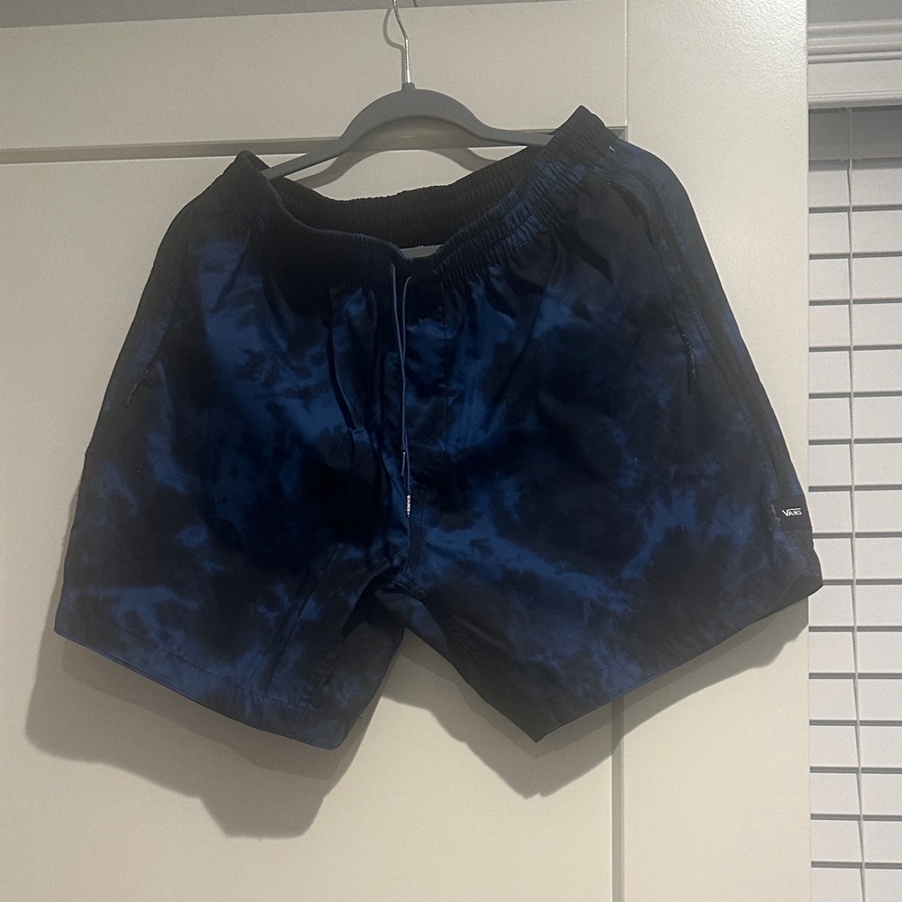 Vans Men's Athletic Shorts - Black and Blue